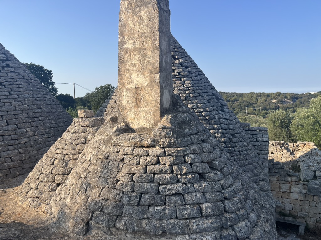 Inside the restored trullo