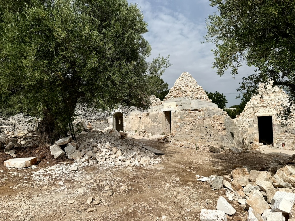 Trullo restoration — ancient stone meeting new life